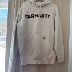 Carhartt Men’s Off-White Hoodie Sweater